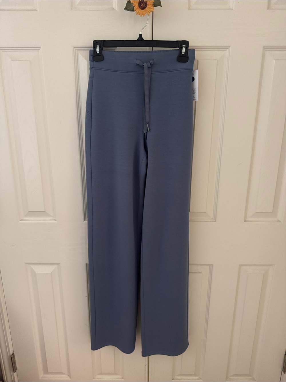 SPANX Slate Blue Half-Zip Sweatshirt & Wide-Leg Pants Set - Picture 6 of 8